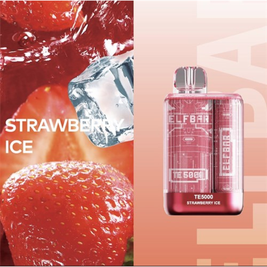Elfbar TE5000 Strawberry Ice, 5000 тяг
