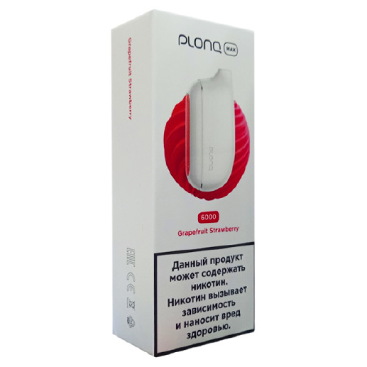 Plonq Max Grapefruit Strawberry 6000 тяг