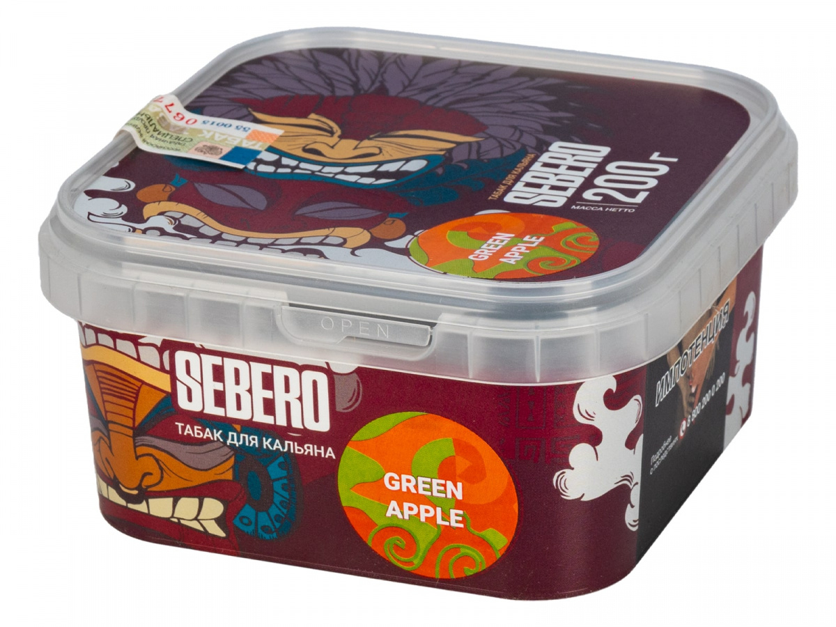 Табак Sebero Green apple  200 грамм