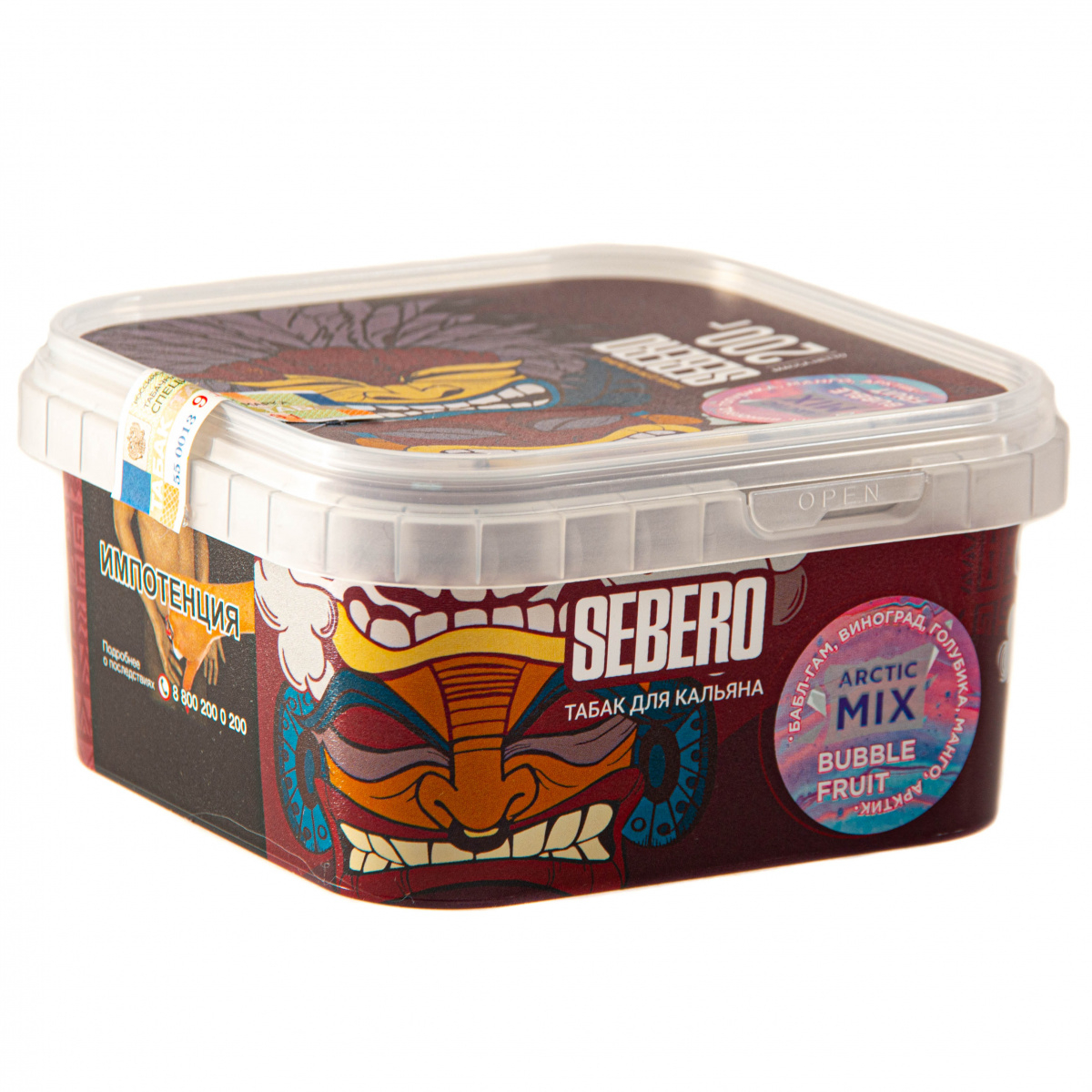 Табак Sebero Arctic Mix Bubble fruit  200 грамм
