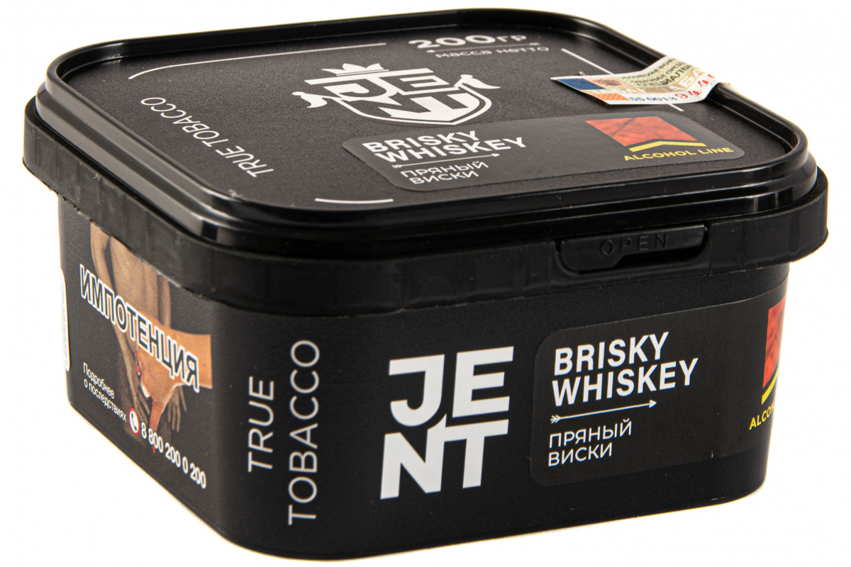 Табак JENT Brisky Whiskey (Пряный виски)  200 грамм