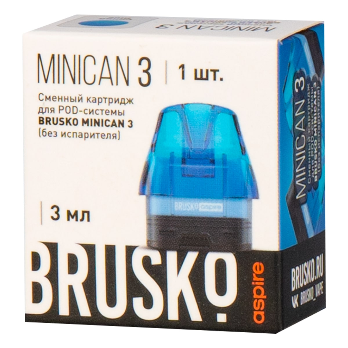 Картридж Brusko Minican 3 синий