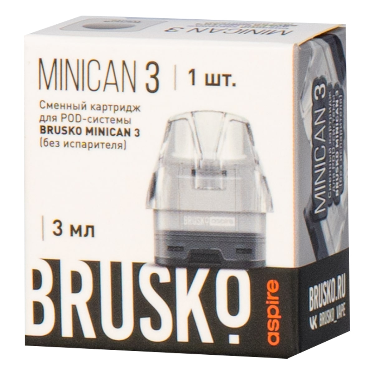 Картридж Brusko Minican 3 белый