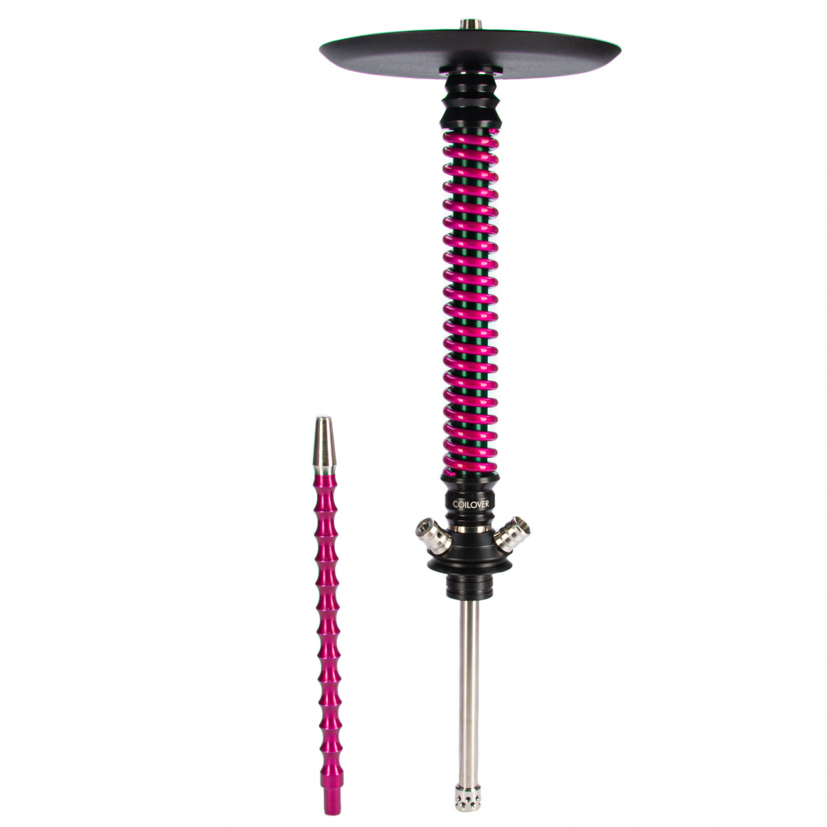 Кальян Mamay Customs Coilovers чёрно-розовый лак  