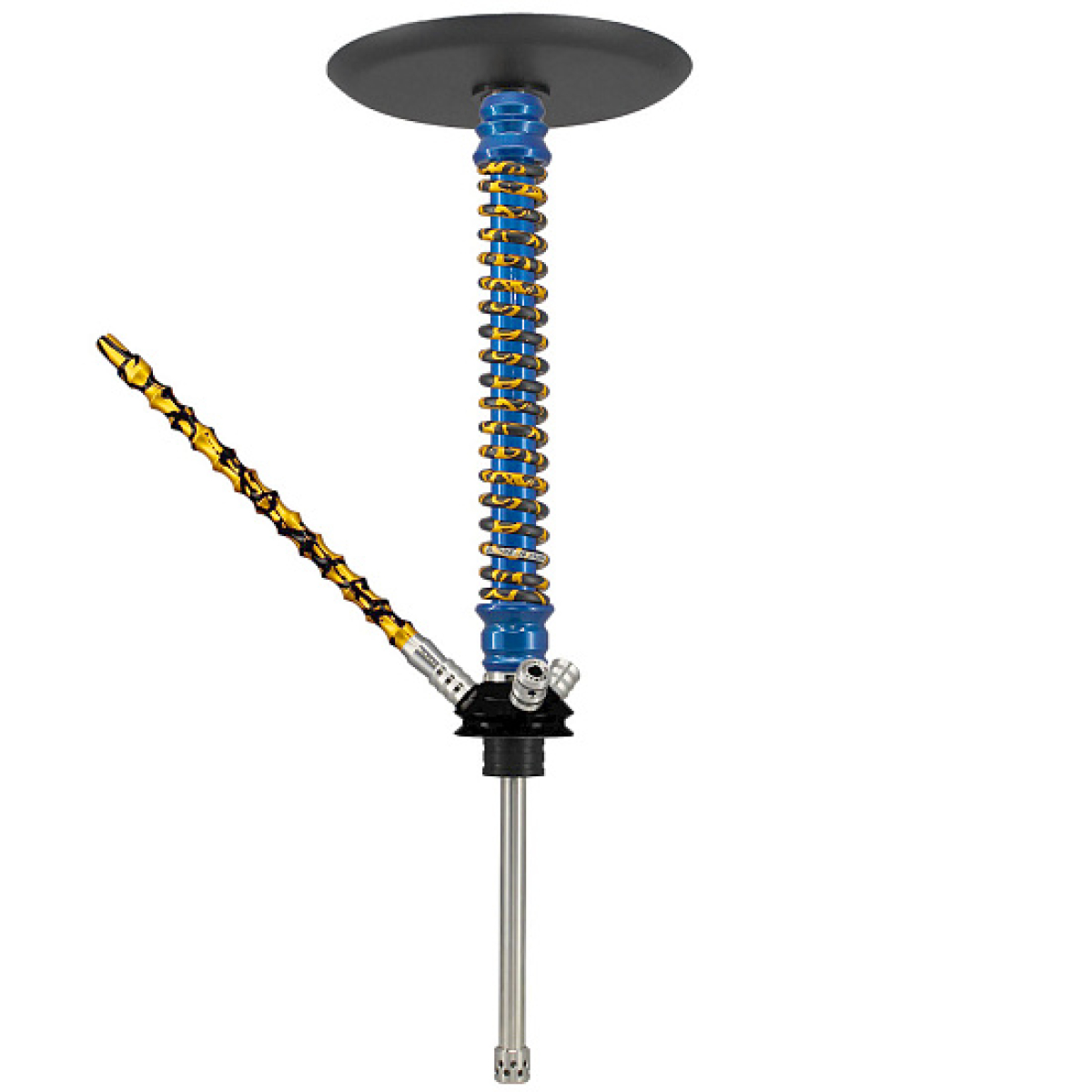 Кальян Mamay Custom V3 №12 Coilovers Голубой Золотой Сплеш 