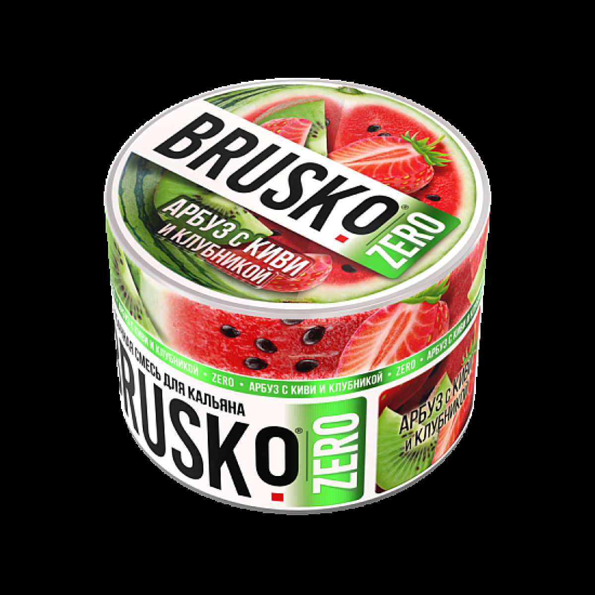Смесь Brusko Арбуз С Киви И Клубникой (Zero)  50 гр