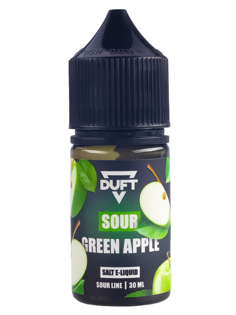 Жидкость Duft Sour Line Salt 20 Green Apple 30 Мл