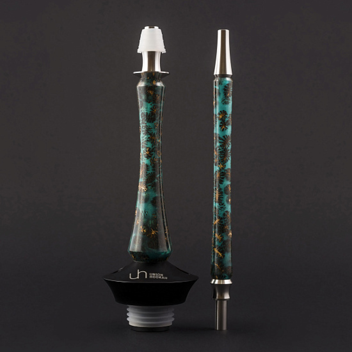 Кальян Union Hookah Sleek Акрил С Шишками Бирюзовый 