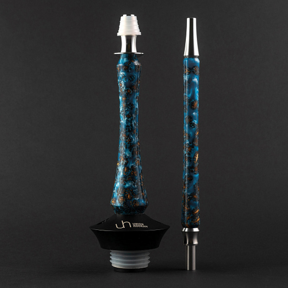 Кальян Union Hookah Sleek Акрил С Шишками Голубой  