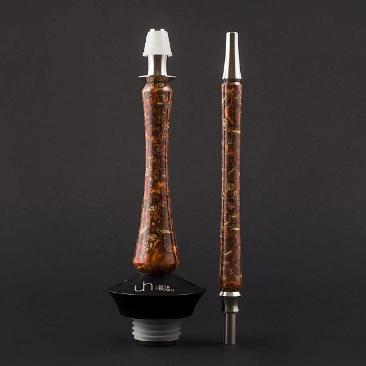 Кальян Union Hookah Sleek Акрил С Шишками Янтарь 