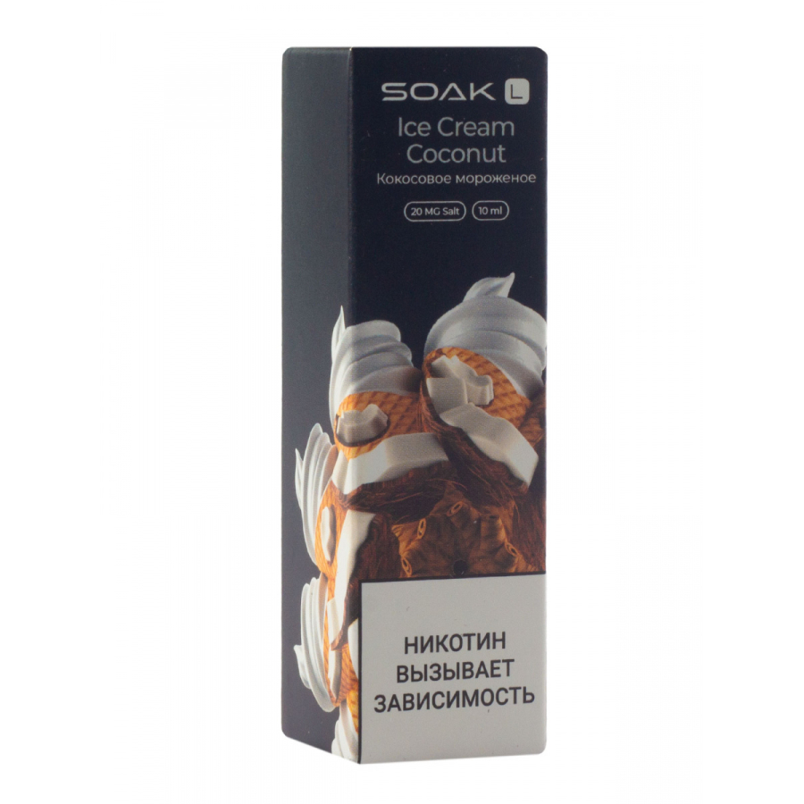 Жидкость Soak Ice Cream Coconut 10 Мл 2 Мг