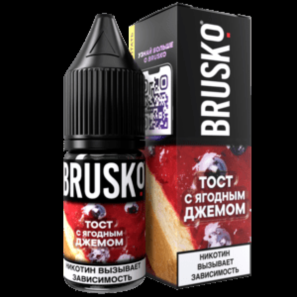 Жидкость Brusko Salt Тост С Ягодным Джемом 10 Мл 2 Мг