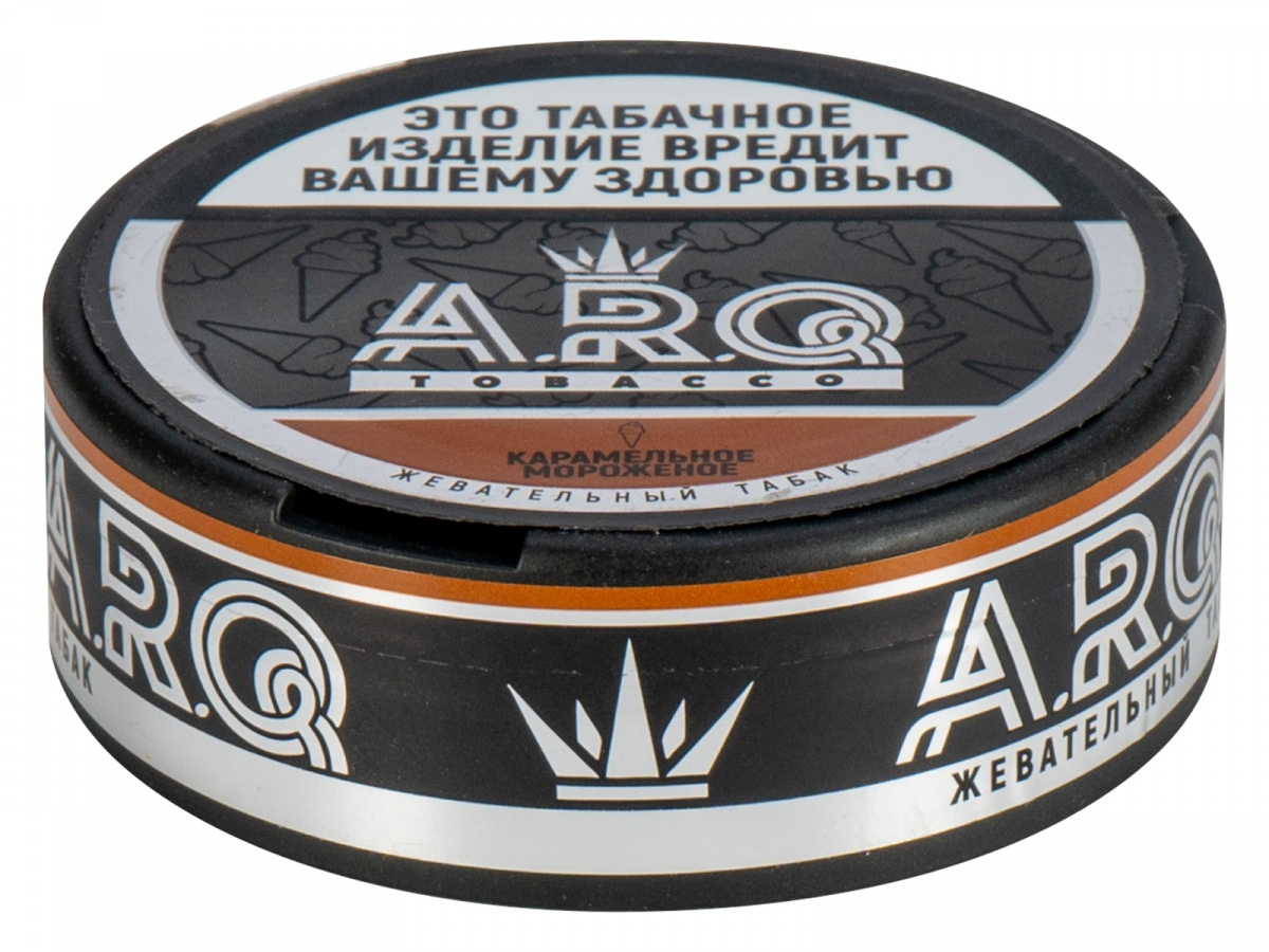 Жевательный табак Arq Tobacco Карамельное Мороженое  16 грамм