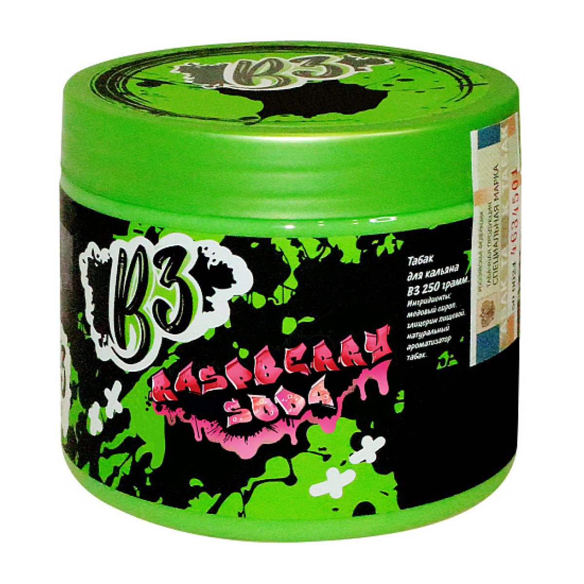 Табак B3 Raspberry Soda  250 грамм