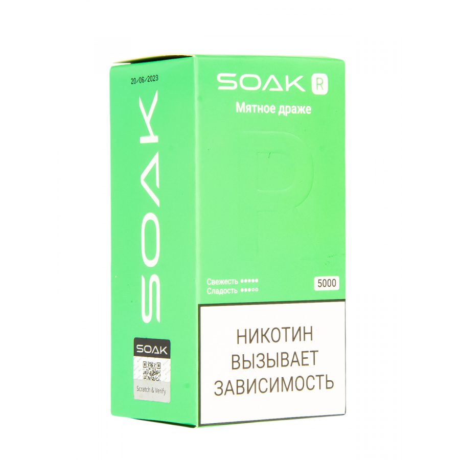 Soak R Мятное Драже 5000 Затяжек