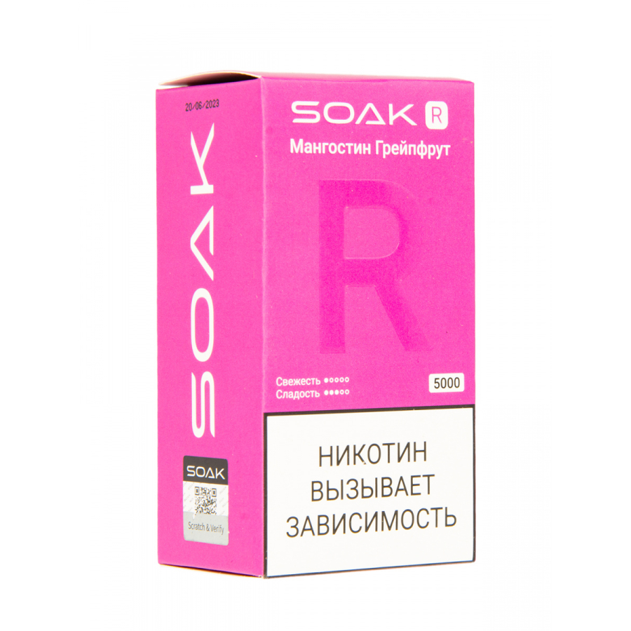 Soak R Мангостин Грейпфрут 5000 Затяжек