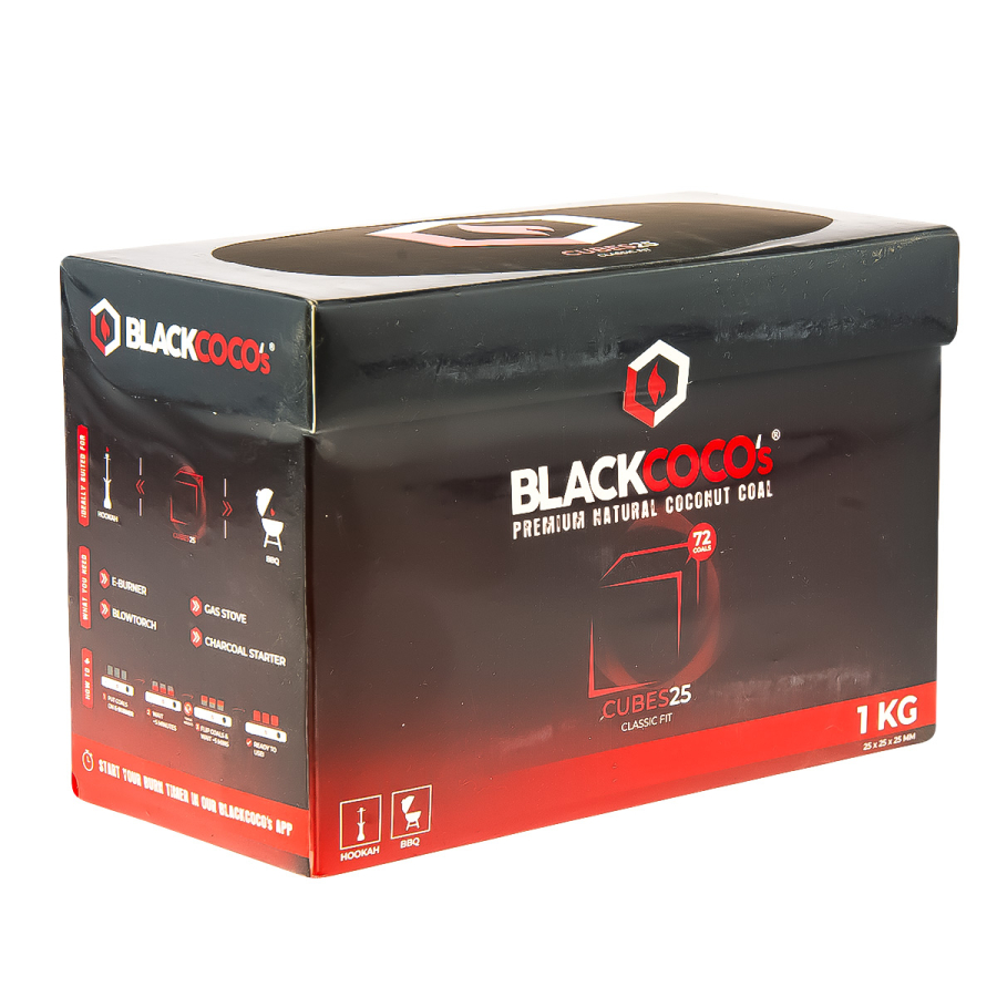 Уголь Blackcoco’s Кокосовый 72 Шт (25 Мм)