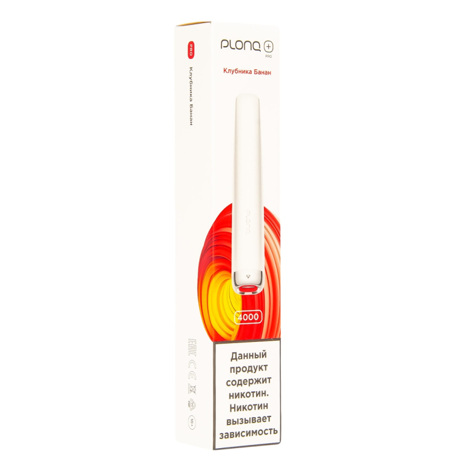 Plonq Plus Pro Клубника Банан (4000 Затяжек) 20 Мг