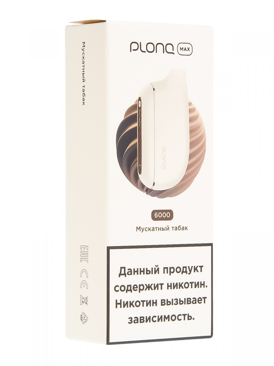 Plonq Max Мускатный Табак (6000 Затяжек) 20 Мг