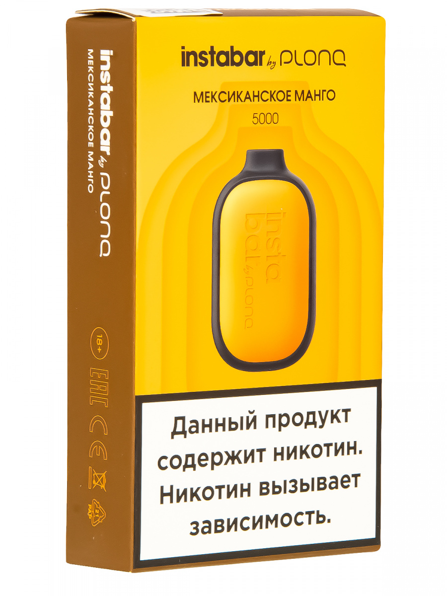 Plonq Instabar Мексиканское Манго (5000 Затяжек) 20 Мг