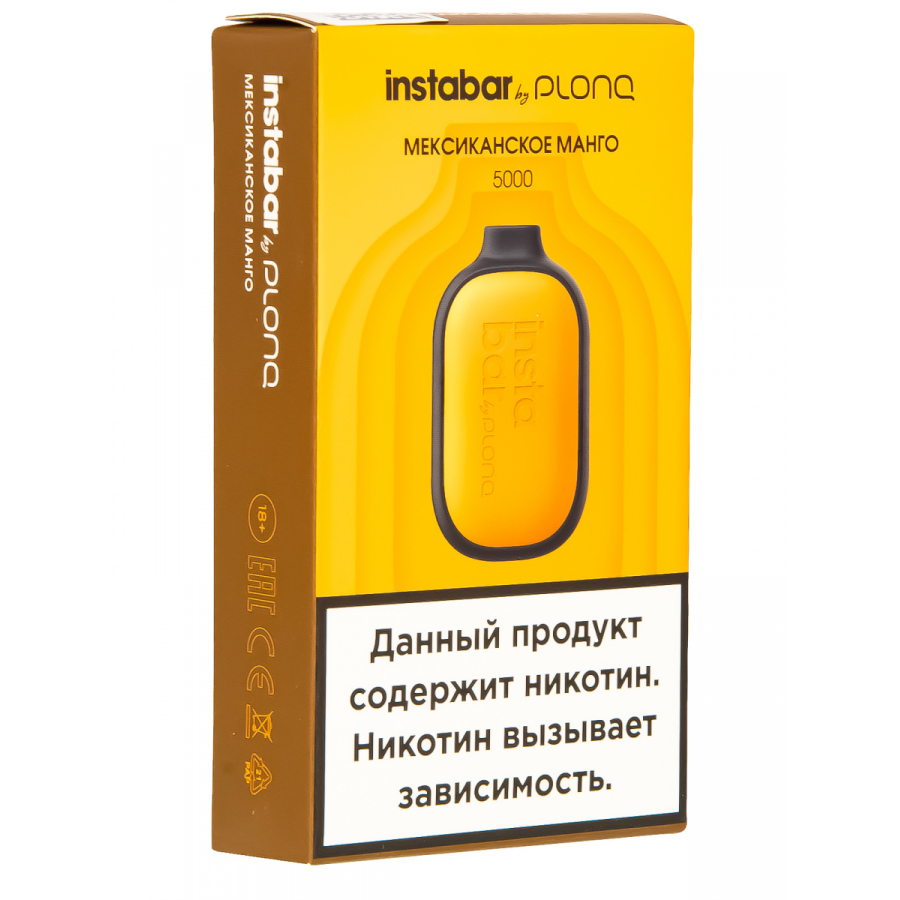 Plonq Instabar Мексиканское Манго (5000 Затяжек) 20 Мг