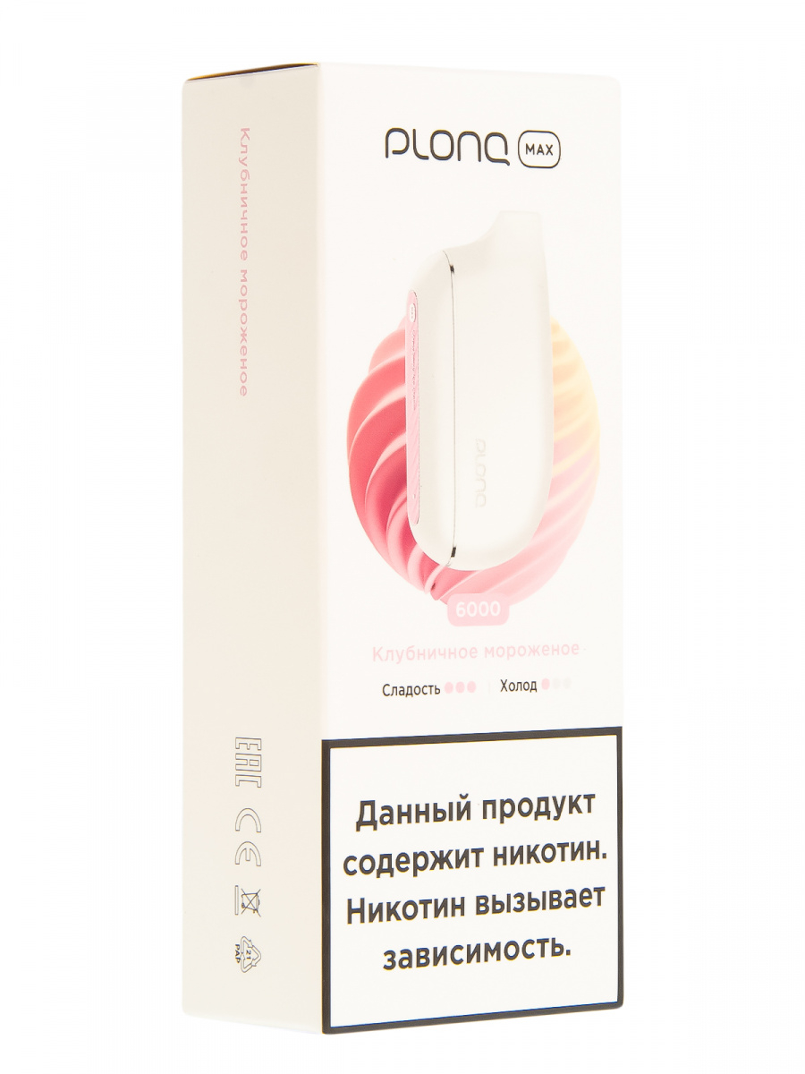 Plonq Max Клубничное Мороженое (6000 Затяжек) 20 Мг