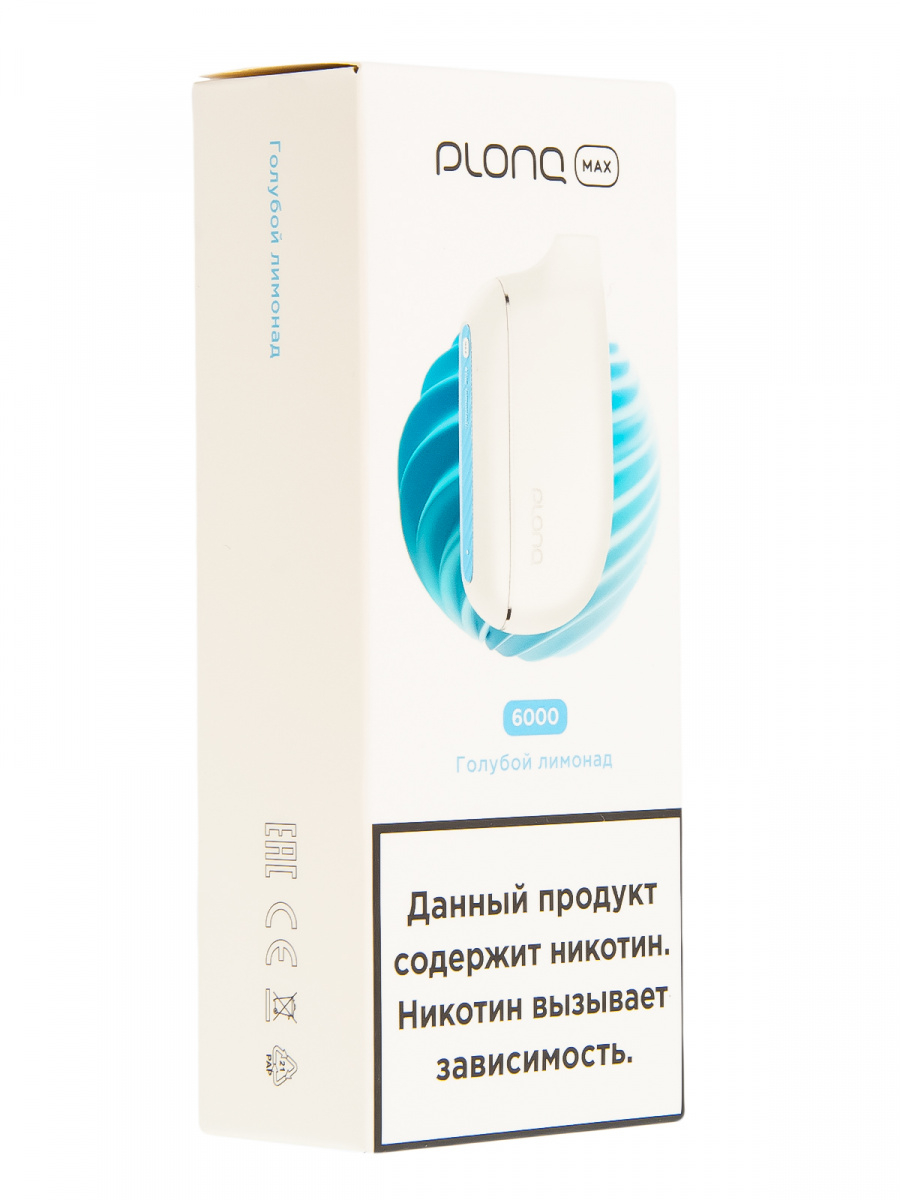 Plonq Max Голубой Лимонад (6000 Затяжек) 20 Мг