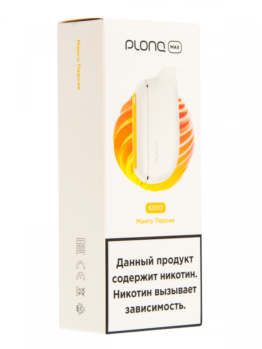 Plonq Max Манго Персик (6000 Затяжек) 20 Мг