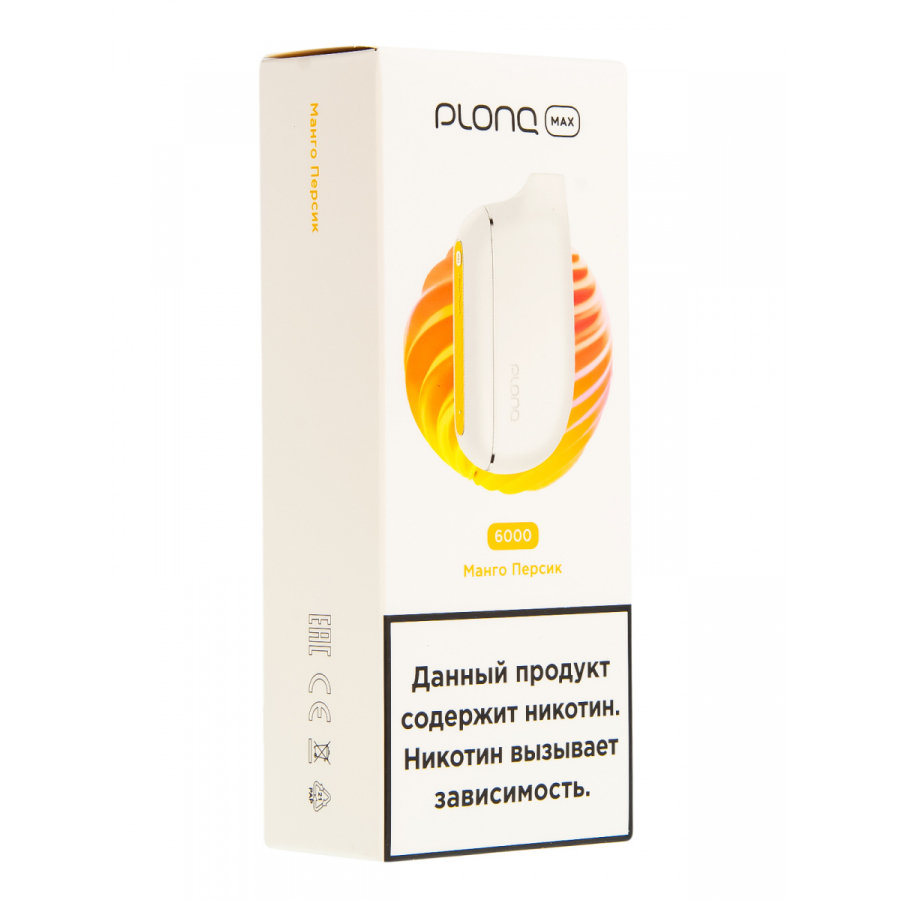 Plonq Max Манго Персик (6000 Затяжек) 20 Мг