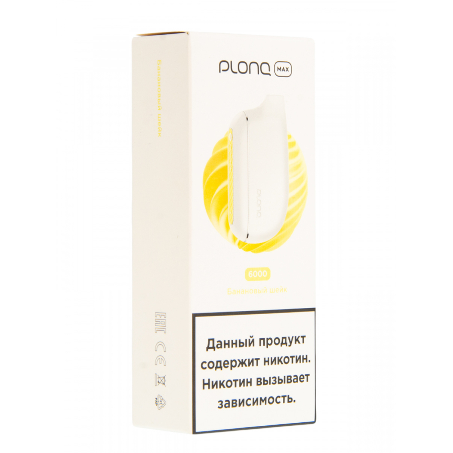 Plonq Max Банановый Шейк (6000 Затяжек) 20 Мг