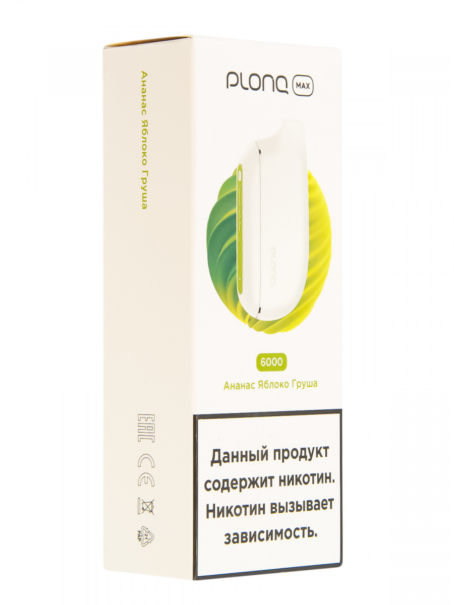 Plonq Max Ананас Яблоко Груша (6000 Затяжек) 20 Мг