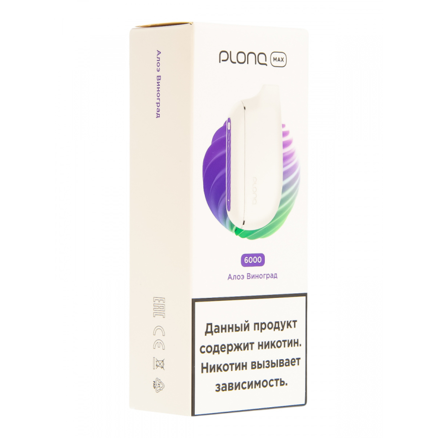 Plonq Max Алоэ Виноград (6000 Затяжек) 20 Мг