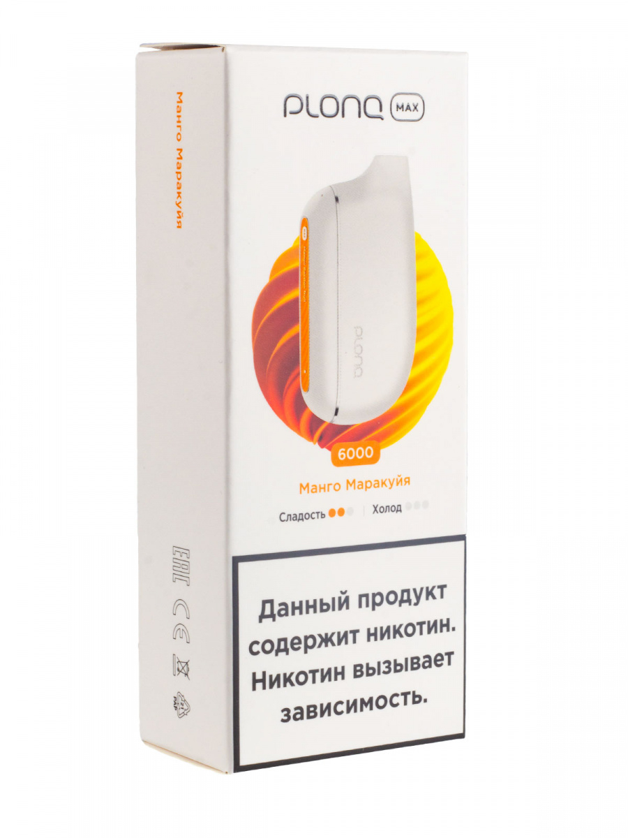 Plonq Max Манго Маракуйя (6000 Затяжек) 20 Мг