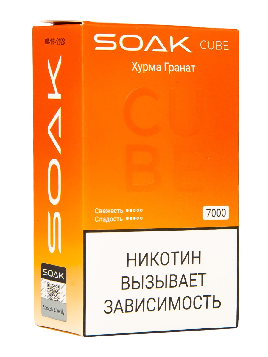 Soak Cube Хурма Гранат 7000 Затяжек