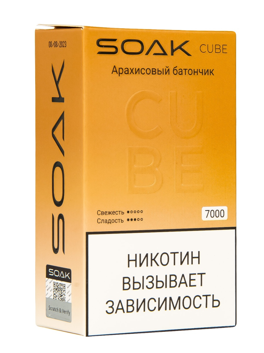 Soak Cube Арахисовый Батончик 7000 Затяжек