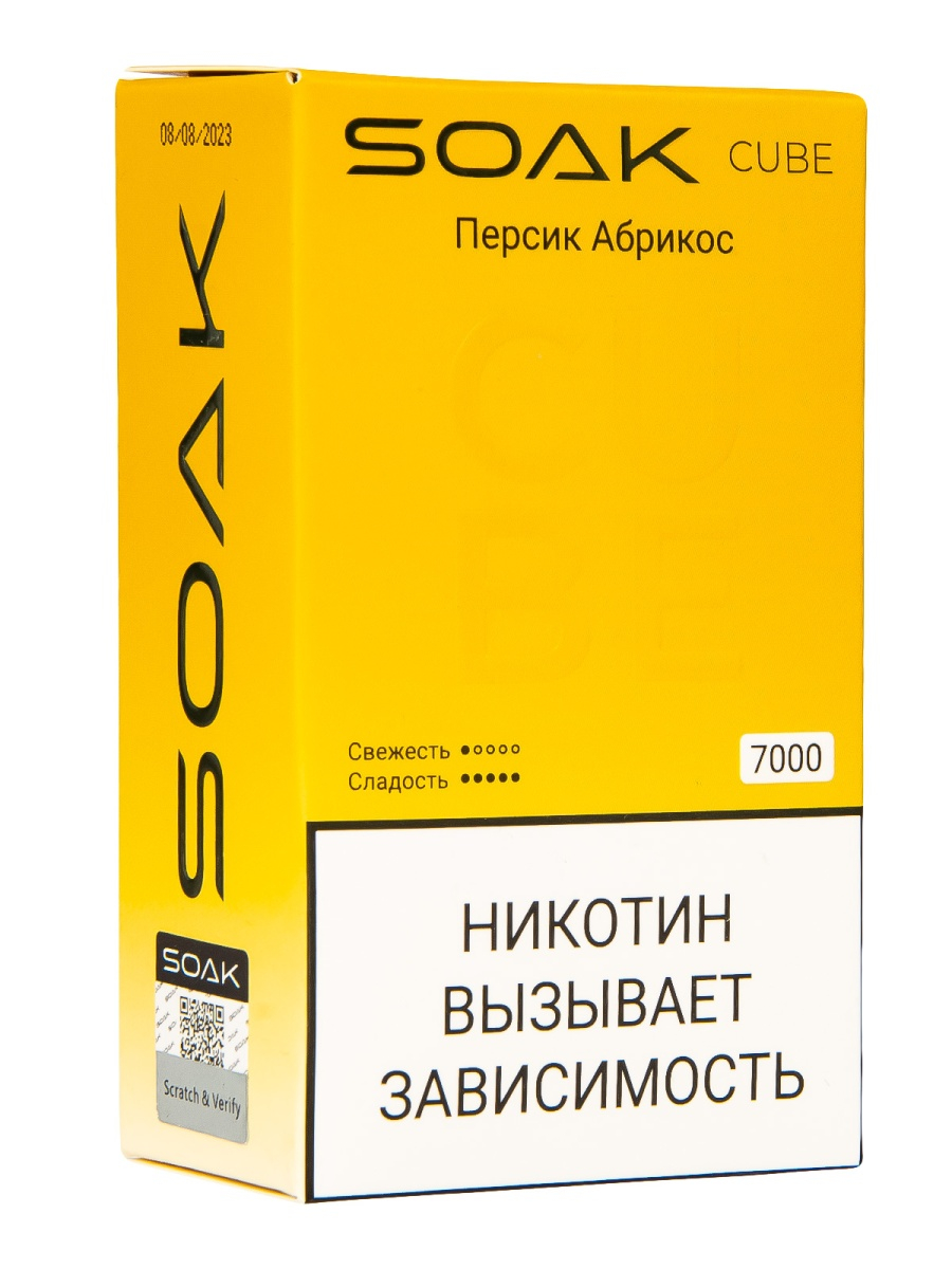 Soak Cube Персик Абрикос 7000 Затяжек