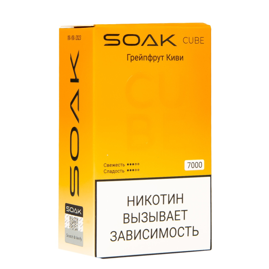 Soak Cube Грейпфрут Киви 7000 Затяжек
