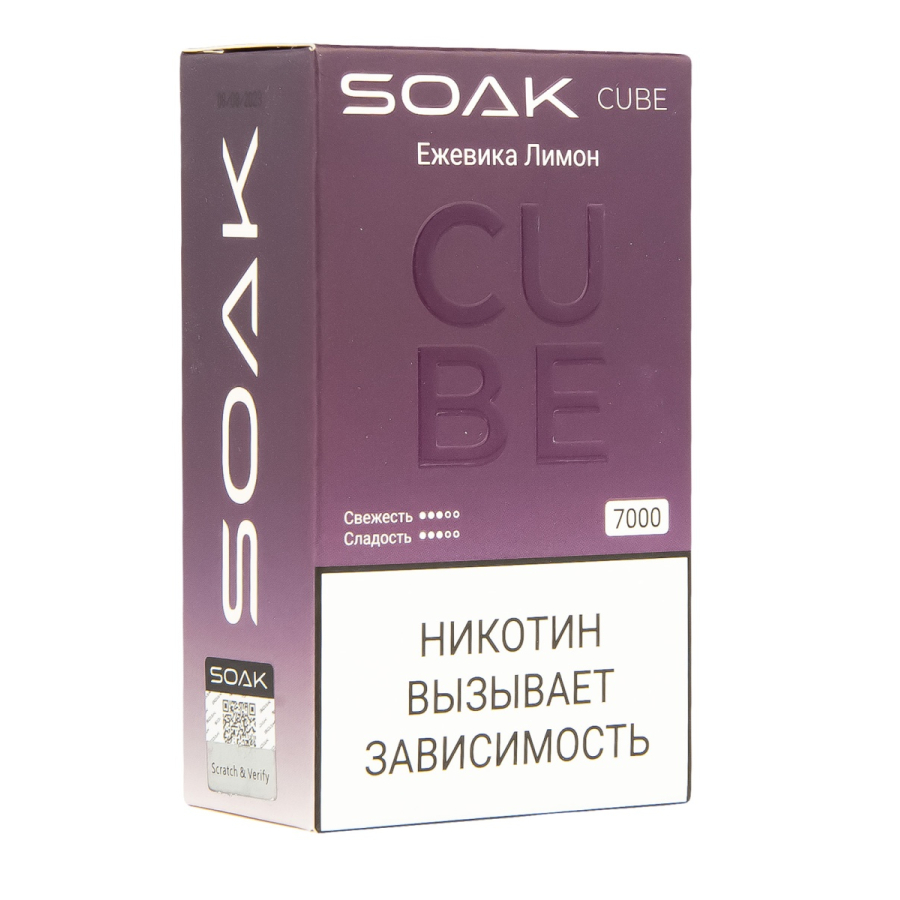 Soak Cube Ежевика Лимон 7000 Затяжек