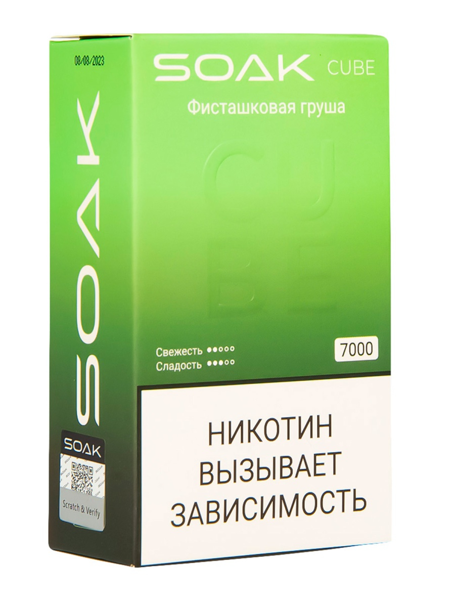 Soak Cube Фисташковая Груша 7000 Затяжек