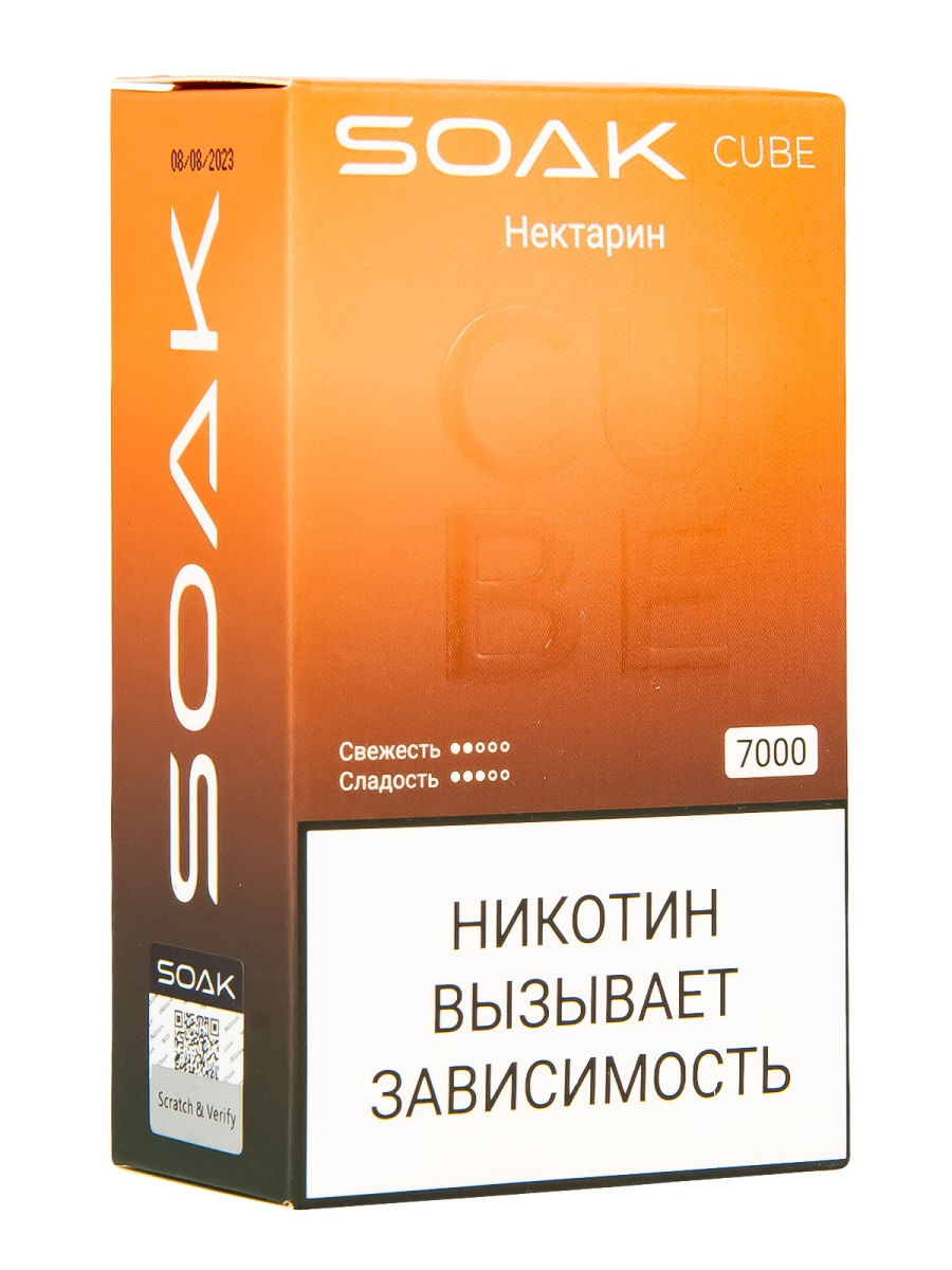 Soak Cube Нектарин 7000 Затяжек