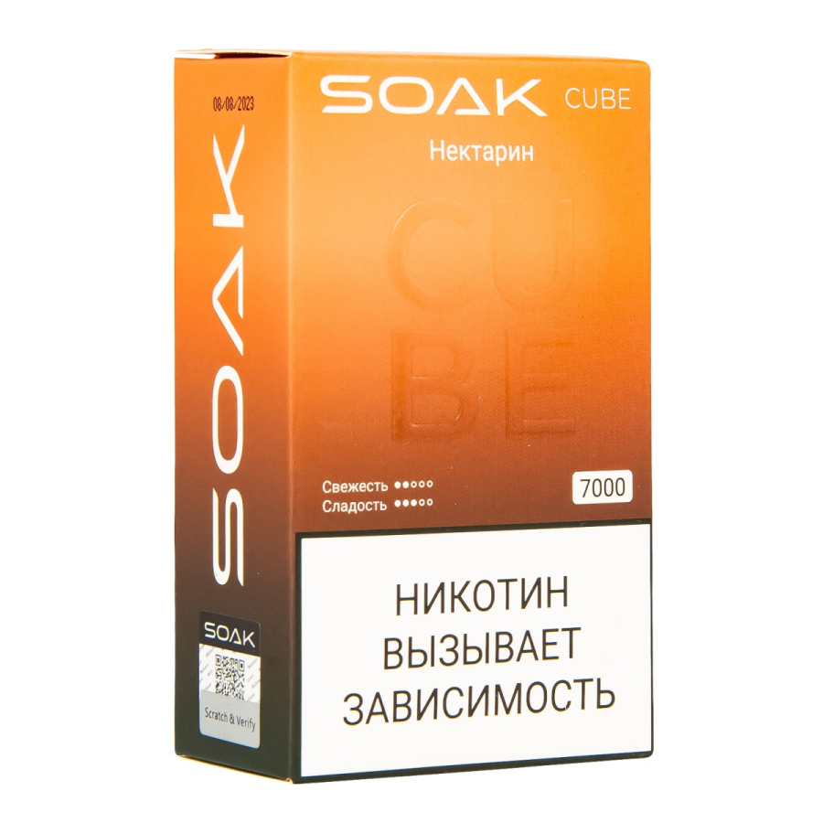 Soak Cube Нектарин 7000 Затяжек