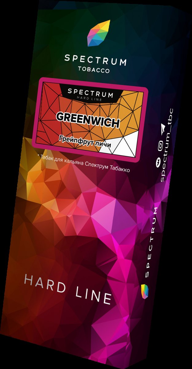 Табак Spectrum Hard Greenwich  100 грамм