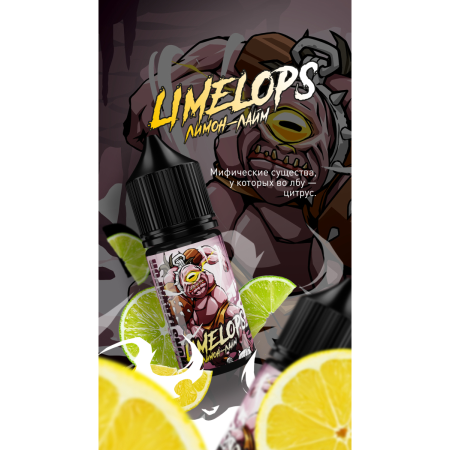 Жидкость MonsterVapor Salt Limelops 10 Мл 2 Мг