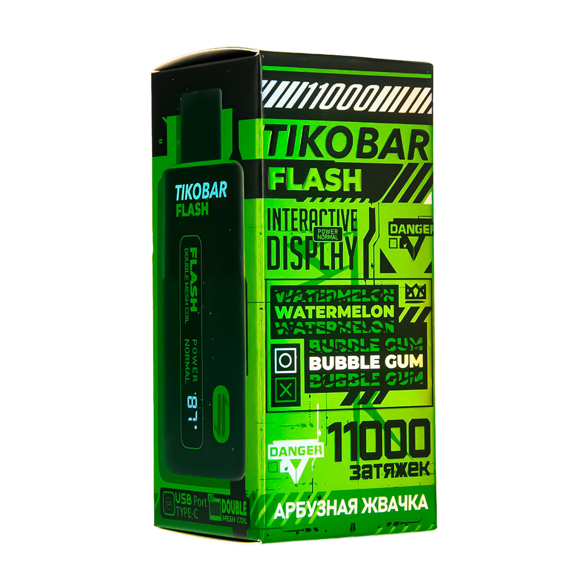 Электронка Tikobar Flash Арбузная Жвачка 11000 Затяжек