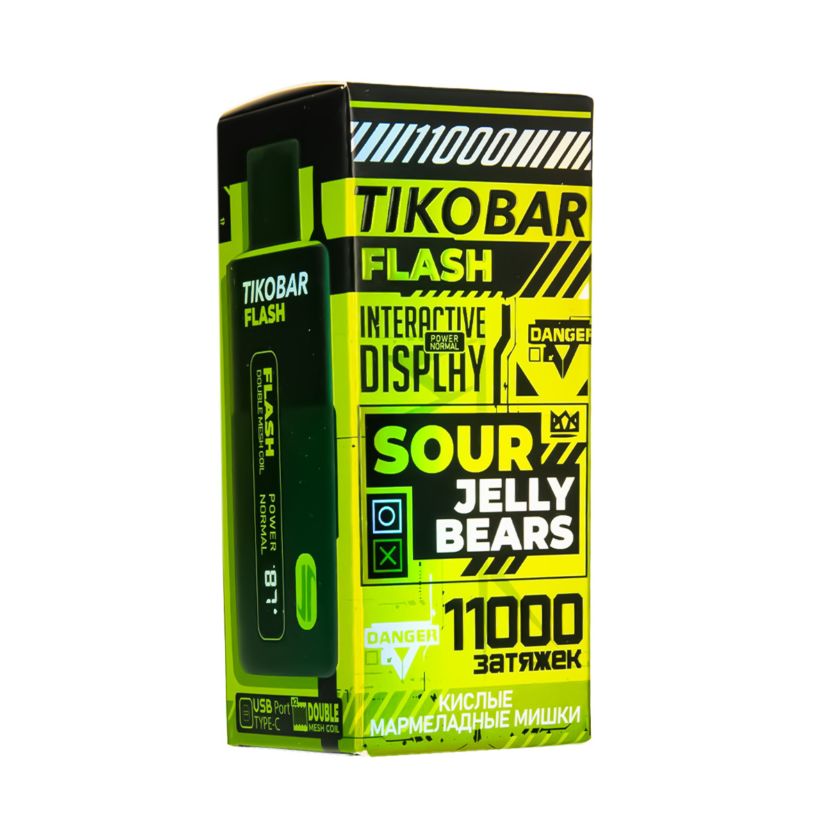 Электронка Tikobar Flash Кислые Мармеладные Мишки 11000 Затяжек