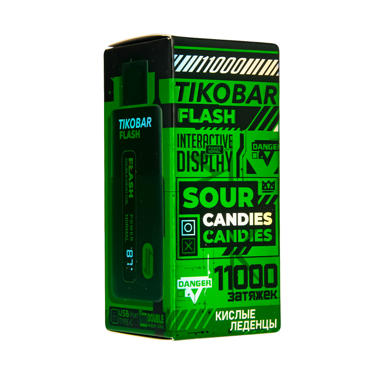 Электронка Tikobar Flash Кислые Леденцы 11000 Затяжек