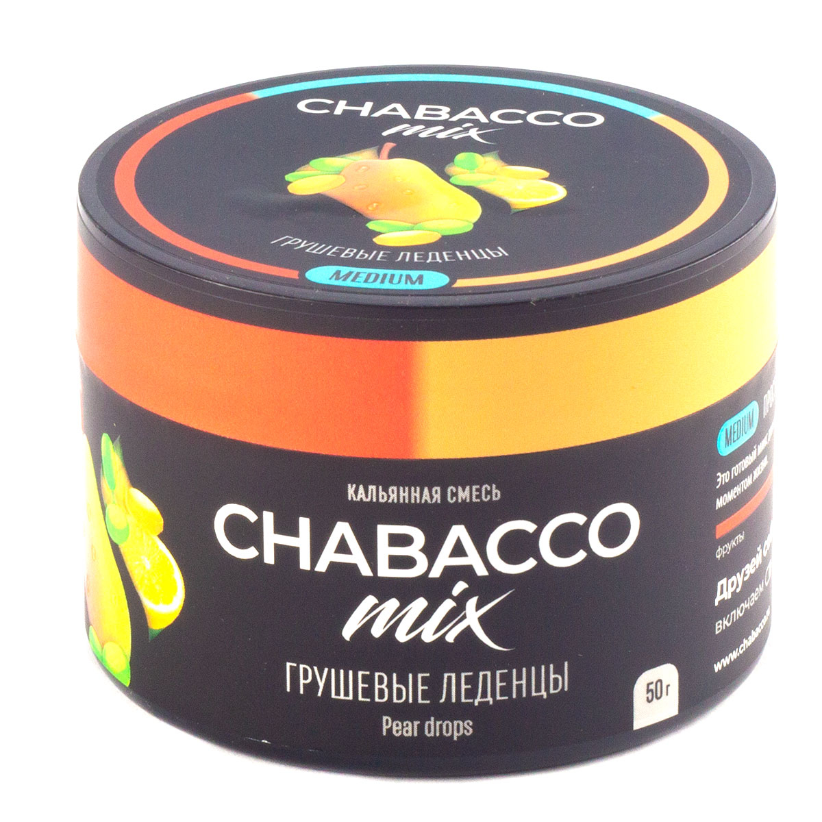 Смесь Chabacco Mix Pear Drops   Medium 50 гр