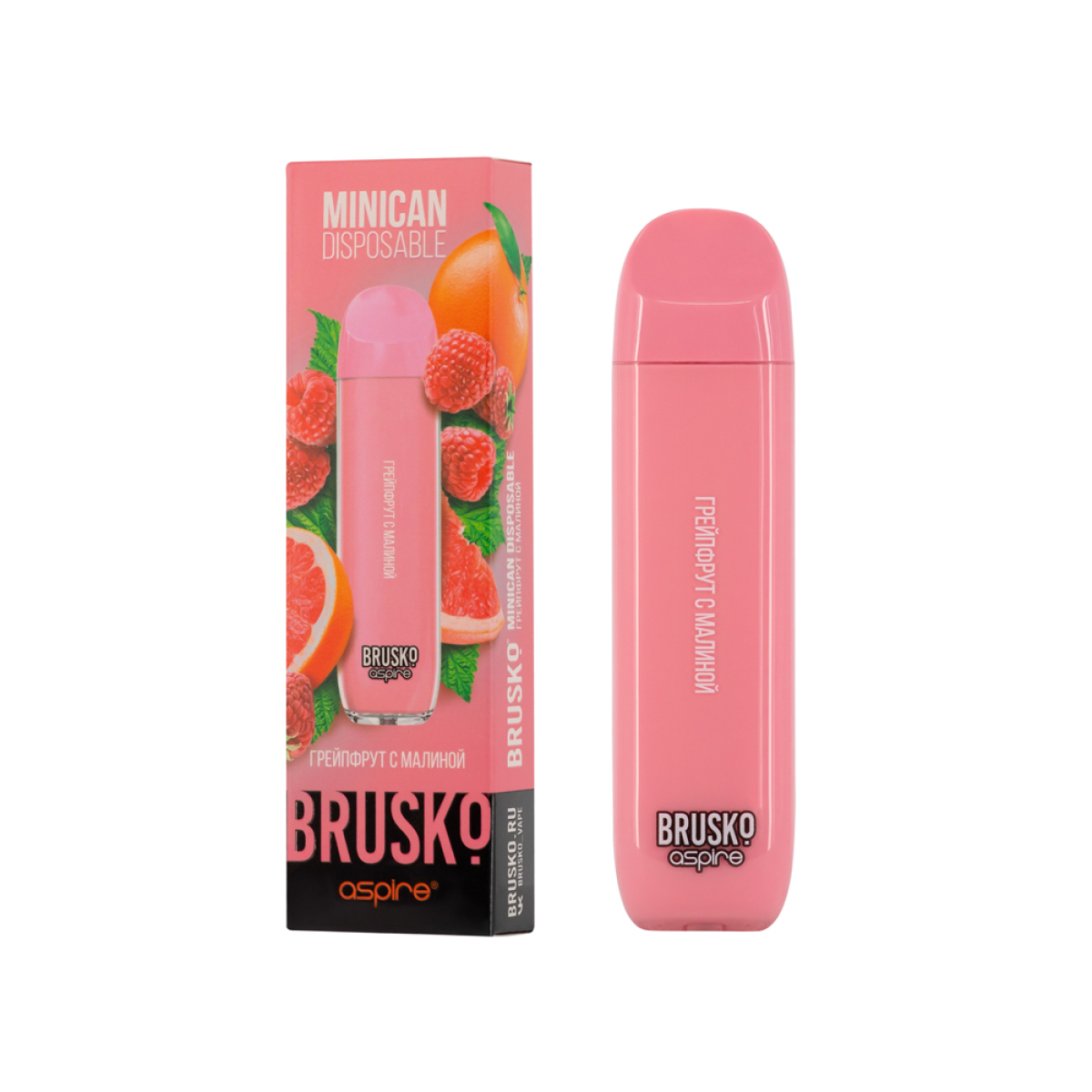 Электронка Brusko Minican Грейпфрут С Малиной (1500 Затяжек)
