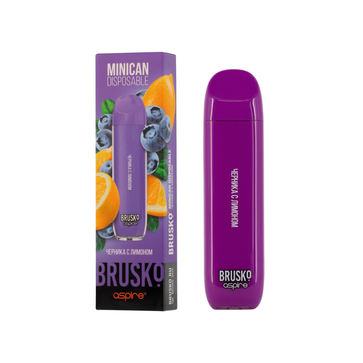 Электронка Brusko Minican Черника С Лимоном (1500 Затяжек)