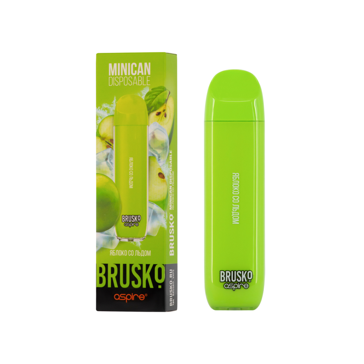Электронка Brusko Minican Яблоко Со Льдом (1500 Затяжек)